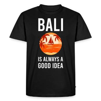 Bali - T-shirt Premium bio Homme - noir - Devant - Nico (187cm)