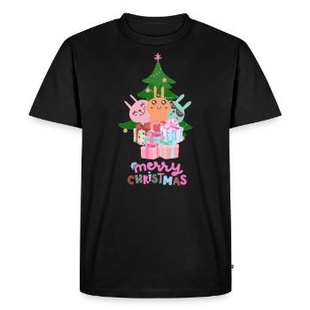 Merry Christmas - Men's Premium Organic T-Shirt - black - Front - Nico (187cm)
