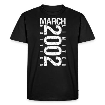 March 2002 March Anniversary March 2002 - Men's Premium Organic T-Shirt - black - Front - Nico (187cm)
