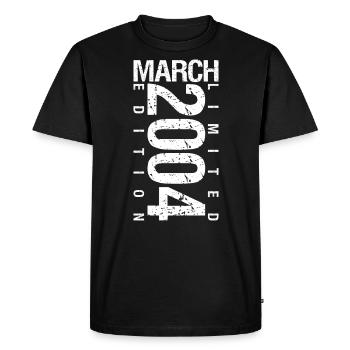 March 2004 March Anniversary March 2004 - Men's Premium Organic T-Shirt - black - Front - Nico (187cm)