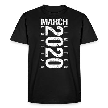 Mars 2020 Mars anniversaire Mars 2020 - T-shirt Premium bio Homme - noir - Devant - Nico (187cm)