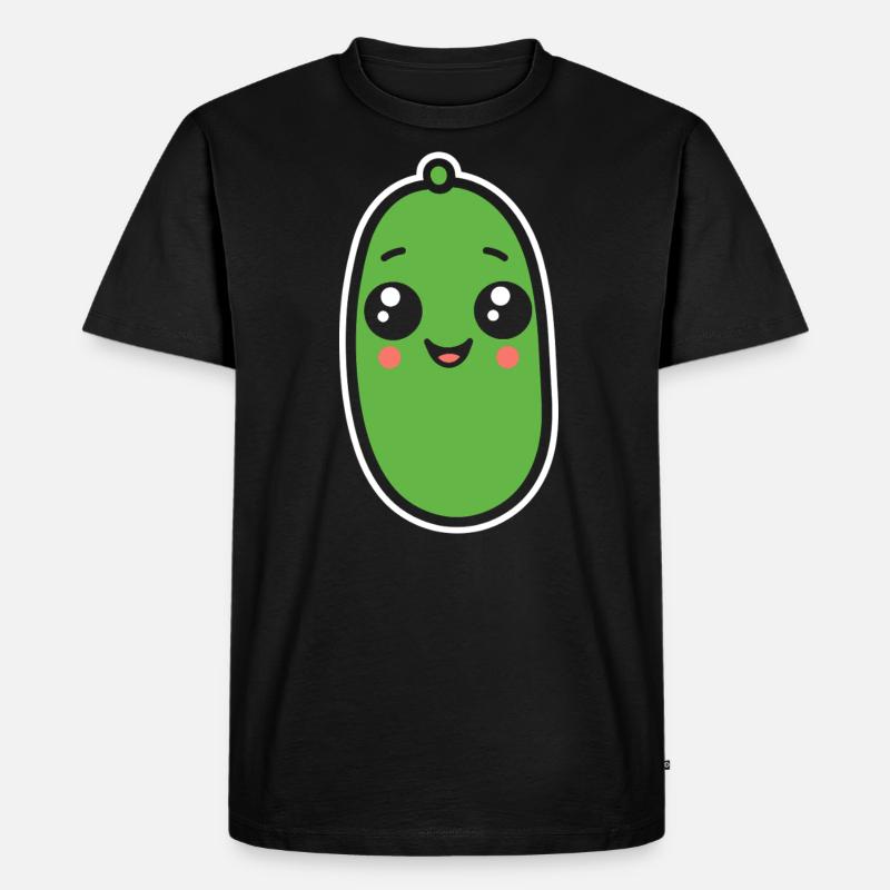 Gurke - Männer Premium Bio T-Shirt - Schwarz