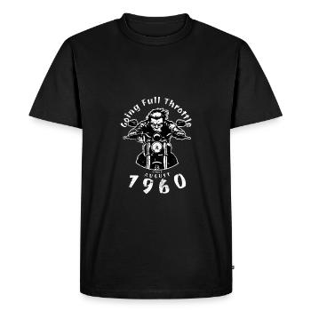 65. Geburtstag à plein régime depuis 08/1960 - T-shirt Premium bio Homme - noir - Devant - Nico (187cm)