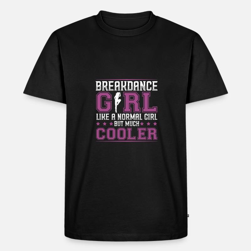 breakdance mädchen - Männer Premium Bio T-Shirt - Schwarz
