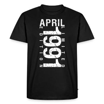April 1991 April birthday gift 1991 - Men's Premium Organic T-Shirt - black - Front - Nico (187cm)