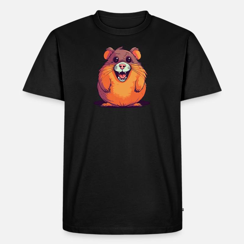 Fröhlicher Hamster - Männer Premium Bio T-Shirt - undefined