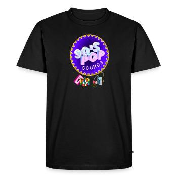 La pop des années 90 sonne rétro - T-shirt Premium bio Homme - noir - Devant - Nico (187cm)