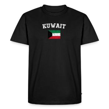 Drapeau du Koweït shirt - Vintage Koweït T-shirt - T-shirt Premium bio Homme - noir - Devant - Nico (187cm)