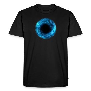 Science Fiction, Schwarzes Loch, Universum - Männer Premium Bio T-Shirt - Schwarz - Vorne - Nico (187cm)