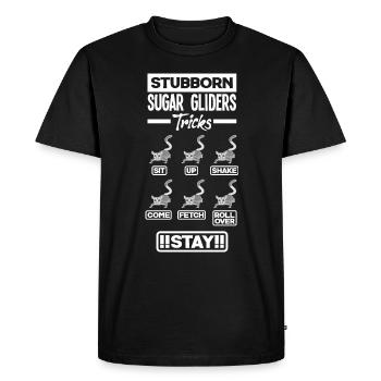 Sugar Glider Pet Stubborn Sugar Gliders Astuces - T-shirt Premium bio Homme - noir - Devant - Nico (187cm)