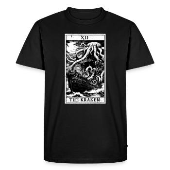 Tarot Kraken - T-shirt Premium bio Homme - noir - Devant - Nico (187cm)