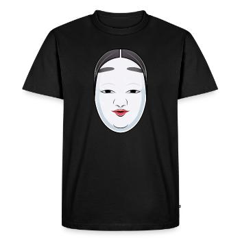 Japanese Kabuki Noh Mask - Anime Shirt - Men's Premium Organic T-Shirt - black - Front - Nico (187cm)