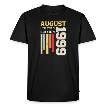 August 1999 - Birthday Gift August 1999 August - Men's Premium Organic T-Shirt - black - Front - Nico (187cm)