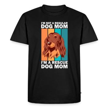 Chien de sauvetage Maman Travailleur de refuge pour animaux - T-shirt Premium bio Homme - noir - Devant - Nico (187cm)