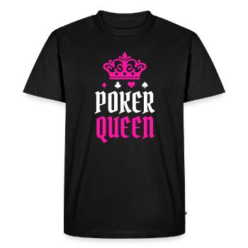 Casino Poker Poker Tour Joueur Professionnel Reine - T-shirt Premium bio Homme - noir - Devant - Nico (187cm)