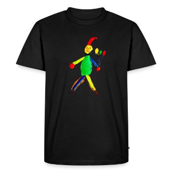 Jumping jack - T-shirt Premium bio Homme - noir - Devant - Nico (187cm)