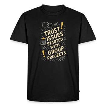 Un futur psychologue me diagnostique - T-shirt Premium bio Homme - noir - Devant - Nico (187cm)