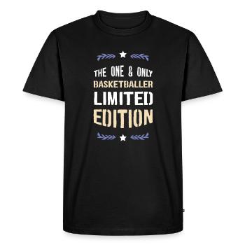 OneAndOnly Basketball Limited Edition - Men's Premium Organic T-Shirt - black - Front - Nico (187cm)