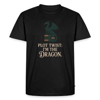 Booktok Fantasy Bookish Humor Gift for - Men's Premium Organic T-Shirt - black - Front - Nico (187cm)
