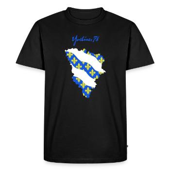 Yvelines 78 - T-shirt Premium bio Homme - noir - Devant - Nico (187cm)
