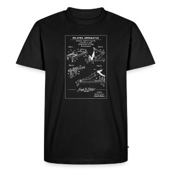 Pilates Apparatus Blueprint - Men's Premium Organic T-Shirt - black - Front - Nico (187cm)