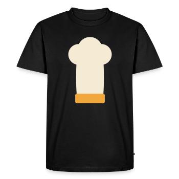 Chef's Hat, Chef, Chef, Grill Master, Gift - Men's Premium Organic T-Shirt - black - Front - Nico (187cm)