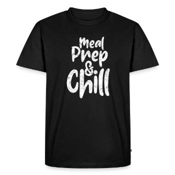 Préparation Des Repas Et Préparation Du Froid Chef Cuisinier - T-shirt Premium bio Homme - noir - Devant - Nico (187cm)