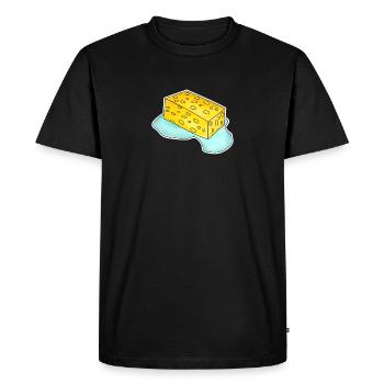 Éponge - T-shirt Premium bio Homme - noir - Devant - Nico (187cm)