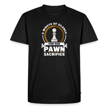 Chess Player Gift Pawn Sacrifice Chess Opening - T-shirt Premium bio Homme - noir - Devant - Nico (187cm)