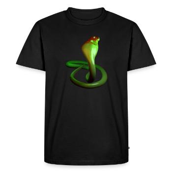 cobra - T-shirt Premium bio Homme - noir - Devant - Nico (187cm)