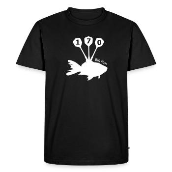 Big Fish - 170 - fléchettes - T-shirt Premium bio Homme - noir - Devant - Nico (187cm)