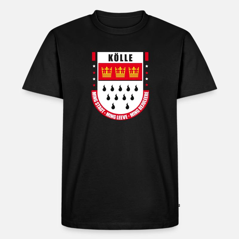 Kölle | Köln - Männer Premium Bio T-Shirt - Schwarz