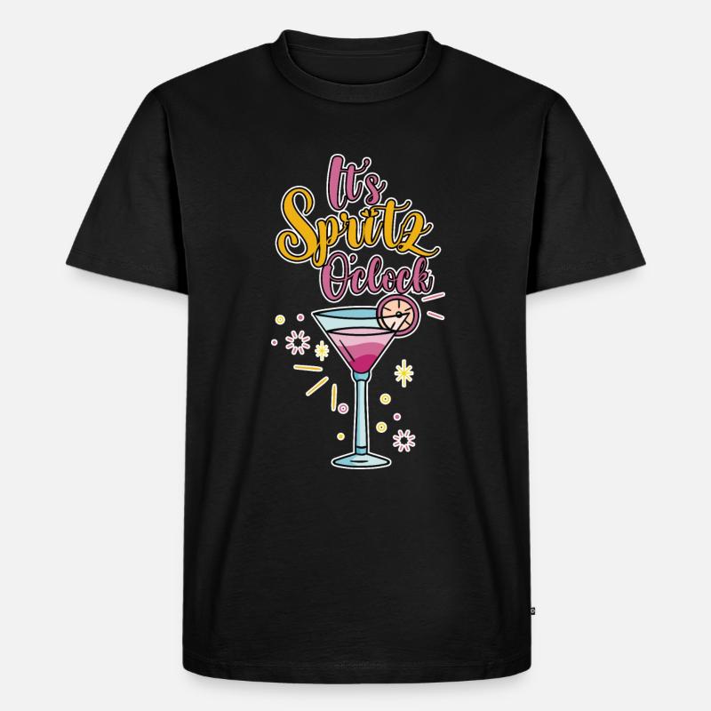 It's Spritz O'clock 4 - Männer Premium Bio T-Shirt - Schwarz