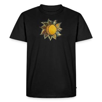Sonne&Mond - Männer Premium Bio T-Shirt - Schwarz - Vorne - Nico (187cm)
