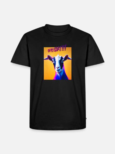Oh my goat! (GMO) - Men's Premium Organic T-Shirt - black