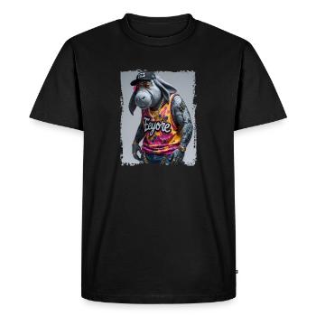 hip hop Bourriquet rappeur - T-shirt Premium bio Homme - noir - Devant - Nico (187cm)