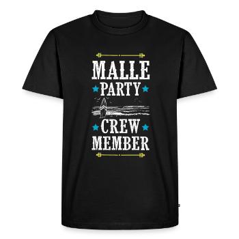 Équipage de Malle Party - T-shirt Premium bio Homme - noir - Devant - Nico (187cm)