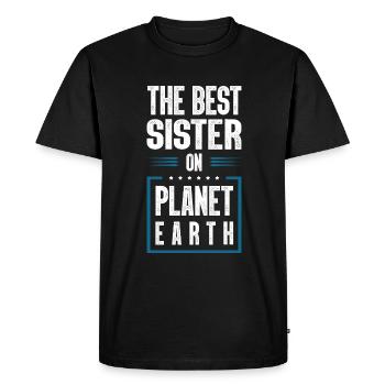 Meilleure sœur disant - T-shirt Premium bio Homme - noir - Devant - Nico (187cm)