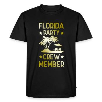 Équipe de fête en Floride - T-shirt Premium bio Homme - noir - Devant - Nico (187cm)