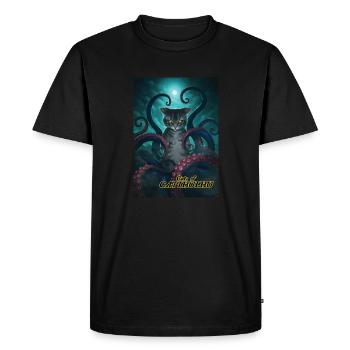 Cats of Catthulhu - Männer Premium Bio T-Shirt - Schwarz - Vorne - Nico (187cm)