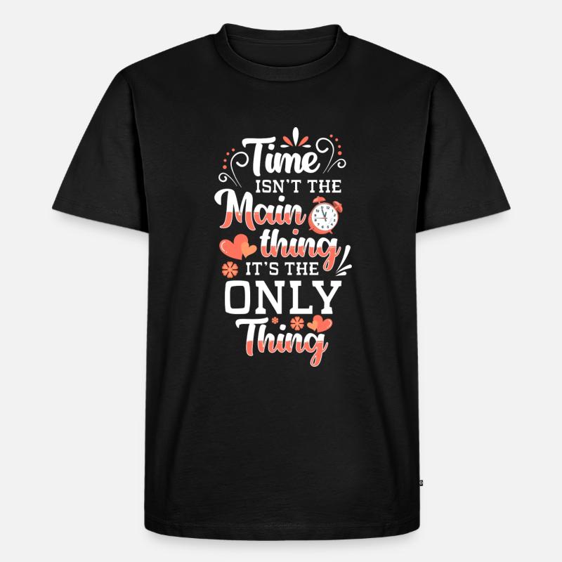 Sanduhr Lebenszeit Countdown - Männer Premium Bio T-Shirt - Schwarz
