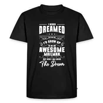 Post Letter Deliverer Letter Job - Men's Premium Organic T-Shirt - black - Front - Nico (187cm)