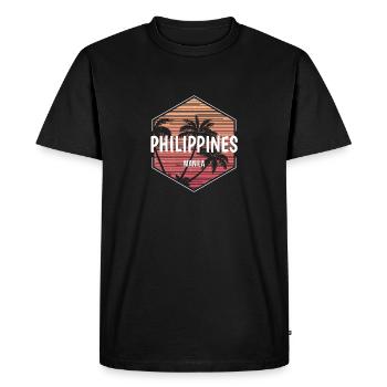 Manila Philippines Beach Vacation Souvenir - Men's Premium Organic T-Shirt - black - Front - Nico (187cm)