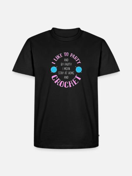 Crochet - T-shirt Premium bio Homme - noir