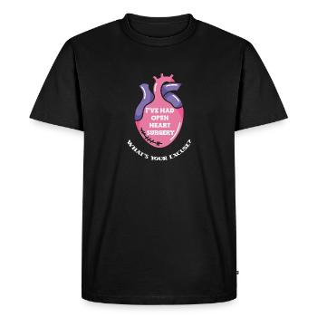 Crise cardiaque Chirurgie cardiaque Chirurgie Hospital - T-shirt Premium bio Homme - noir - Devant - Nico (187cm)