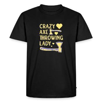 Axe throw axe throwing - Men's Premium Organic T-Shirt - black - Front - Nico (187cm)