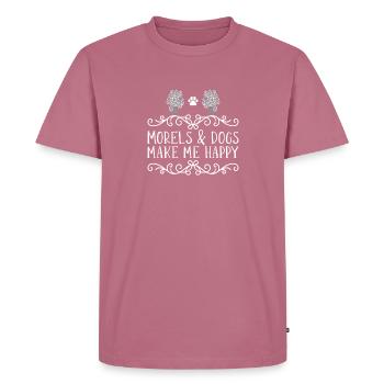 Mushroom pickers collect mushroom pickers - Men's Premium Organic T-Shirt - mauve - Front - Nico (187cm)