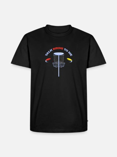 Disc Golf Frisbee - Men's Premium Organic T-Shirt - black