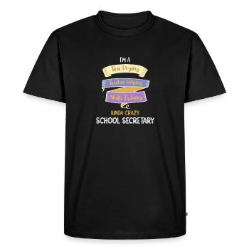 Cafeteria Employee Lunch Lady Canteen - Men's Premium Organic T-Shirt - black - Front - Nico (187cm)