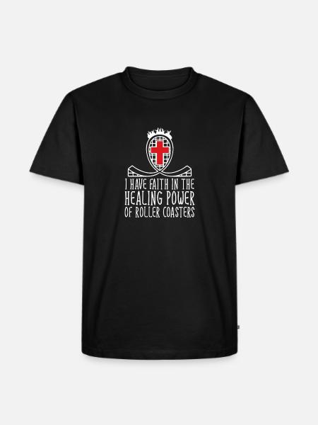 Parc d’attractions Roller Coaster - T-shirt Premium bio Homme - noir